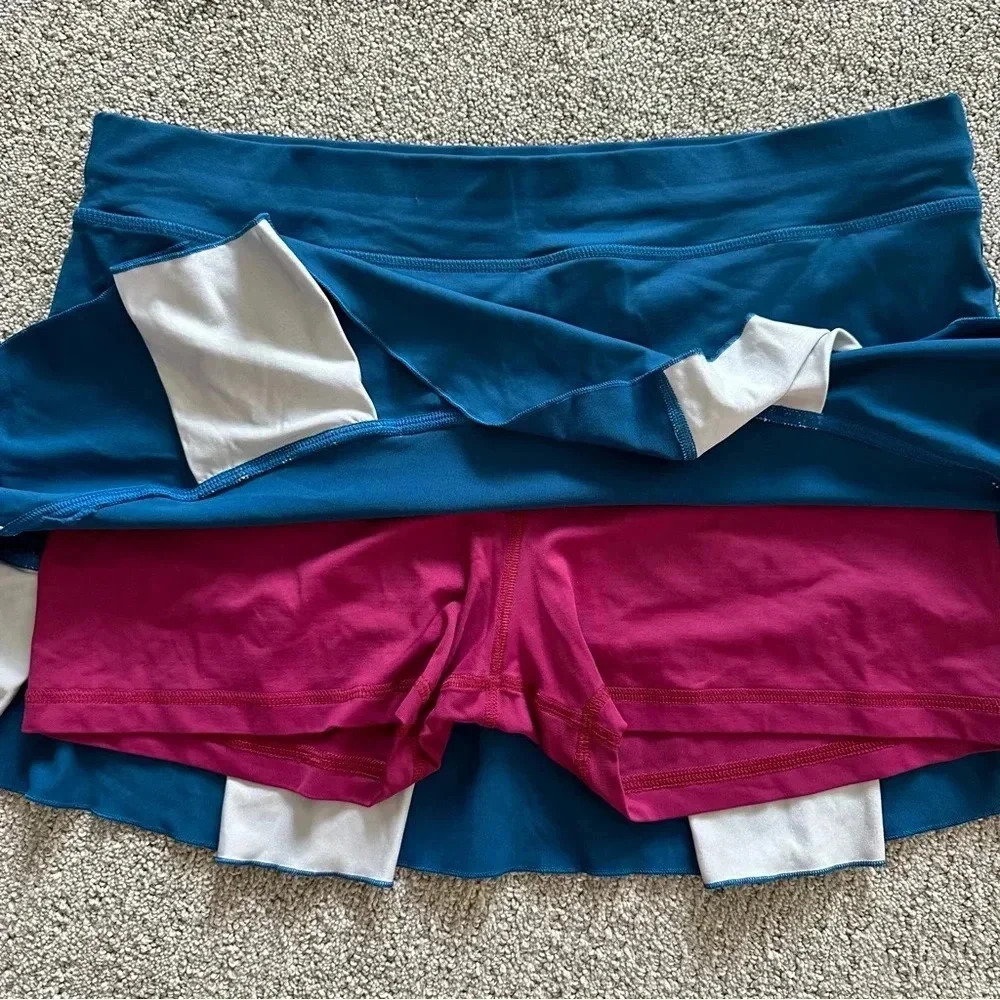 Sofibella Flavor‎ Of Wine 13" Pleated Tennis Skirt Size XL - Picture 4 of 9
